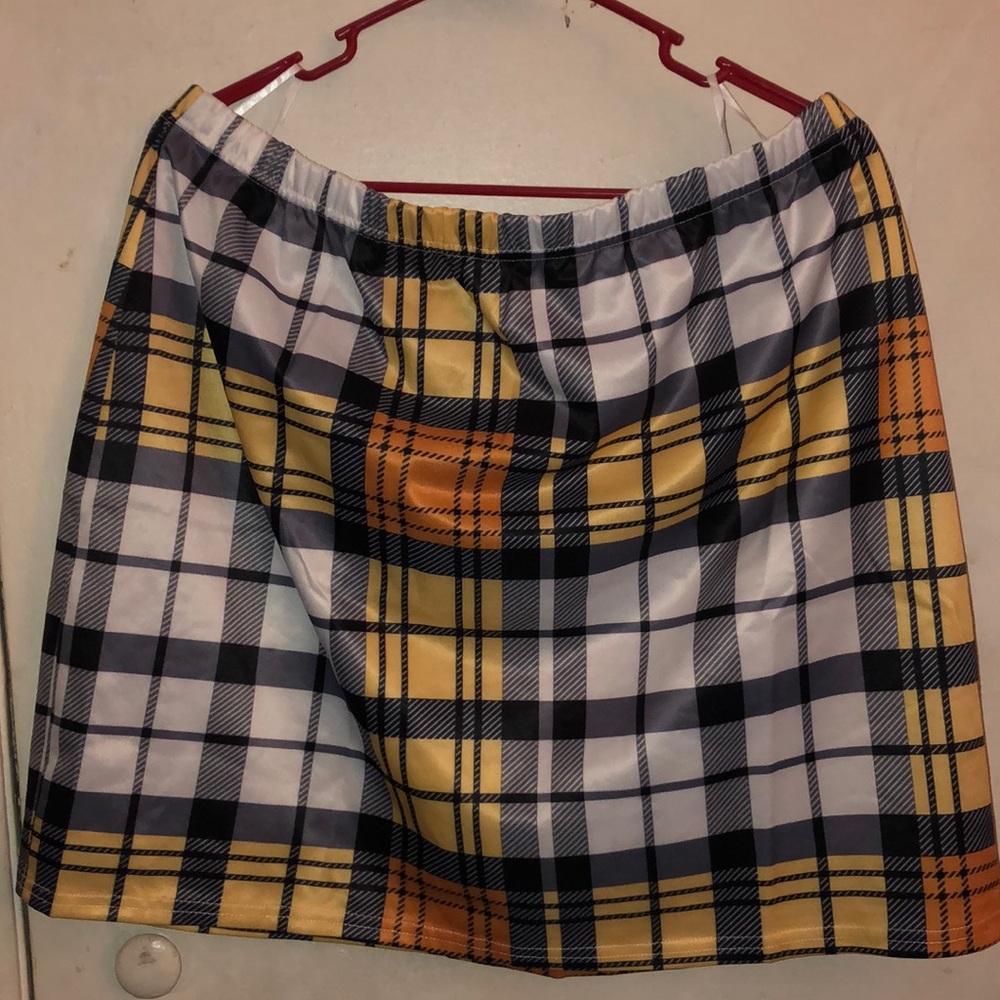 A shein plaid skirt